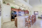 Large Gourmet Kitchen with Breakfast Bar